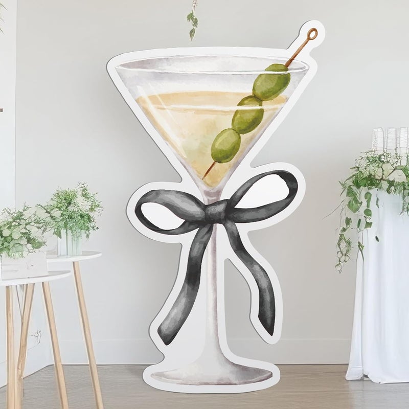 Colingmill 4ft a Tini Bit Older Birthday Decorations Black Espresso Martini Party Cardboard Cutouts Birthday Party Cardboard Cutouts Decor for Women Bar Bachelorette Bridal Shower Supplies - Image 1